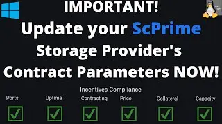 SCPrime Storage Providers - Update your contract settings!