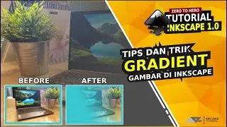 Tips dan Trik GRADIENT gambar di Inkscape / how to cut image using gradient with inkscape