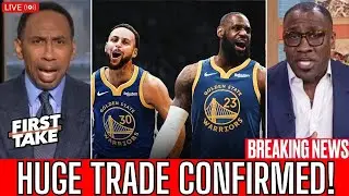 BREAKING: "THIS IS REAL GOAT DUO" - Stephen A. on LeBron COMING to Warriors to be Curry's teammate