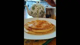 Happy Pancakes@Figline Diaries#maplesyrup#delicious#happiness#pancakes#メープルシロップ#パンケーキ#figline