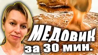 Медовик без раскатки коржей станет любимым рецептом. Торт за 30 минут медовик без раскатки коржей.