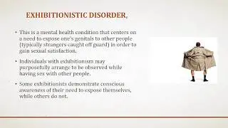 Paraphilic Sexual Disorders and Gender Dysphoria