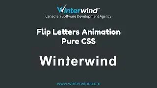 Flip Letters Animation with CSS