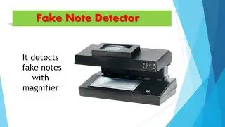 Fake Note Detection With Magnifier