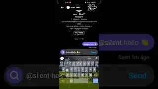 How To Send Messages Without Any Notification In Instagram💯