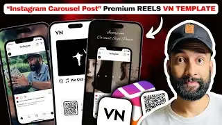 Instagram Carousel Post Reels VN Template QR Code!