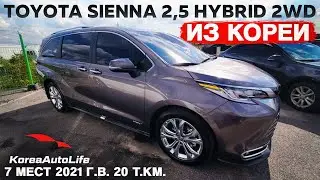Ordered a 2021 Toyota Sienna 2.5 Hybrid 2WD 7-seater from Korea with 20,000 km on the clock.