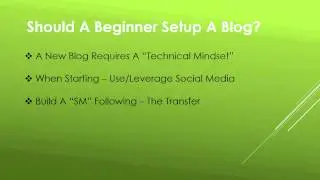 Setting Up A Blog | How Do You Setup A Blog