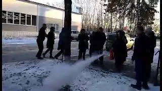 Инструктаж с огнетушителями