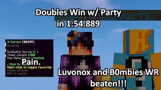 Beating Luvonox and B0mbies Fastest Doubles Win (1:54.889)