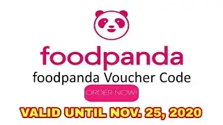 Foodpanda Voucher Code valid until Nov. 25, 2020