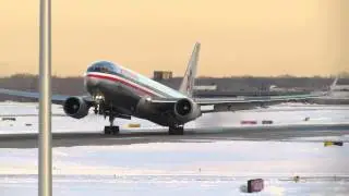 TAIL STRIKE?! HARD LANDING?! American Airlines Boeing 767-323/ER [N361AA] [01.08.2014]