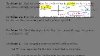 Preparing for Algebra 2 - Problem 24: Parallel Lines