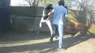 Sparring 7 Rounds con la Izquierda (soy el de celeste) 8 Septiembre 2024 Buenos Aires