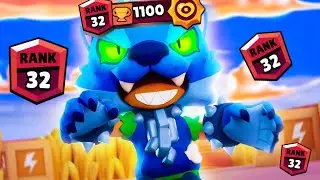🔥ЛЕОН 32 РАНГ🔥| АПНУЛ ЛЕОНА НА 1100 КУБКОВ | BRAWL STARS