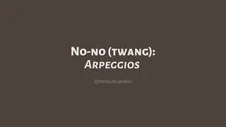 No-no arpeggios (twang exercise) | MC Music Studios