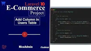 Laravel 10 E Commerce Project #6 Add Column in Users Table