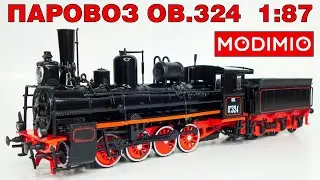 Steam locomotive OV 324 1:87 / UNPACKING and REVIEW / Our Trains No. 4 / Modimio / 2K