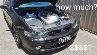 Ebay Turbo Conversion on a BA XT Falcon N/A Barra! 