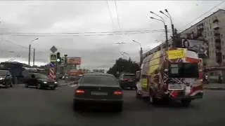 Быдло на дороге получает СТОПХАМ ДАВИДЫЧ
