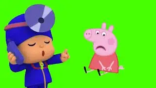 Pocoyo & Peppa Pig Ouch ! That Hurts! Doctor Pocoyo& Peppa Pig Green Screen