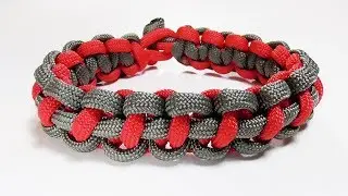 Paracord Tutorial: How To Tie A 2 Color Thin Line Solomon Bar Parachute Cord Bracelet