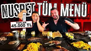 Eating The ENTIRE Salt Bae Menu! (Golden Everything)