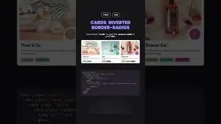 🔄 Create Stunning Cards with Inverted Border-Radius in HTML & CSS3! 🚀💻 