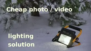 Cheap photo/video lighting solution