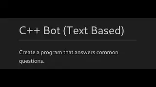 [Coding-Problems] - (C++) - 3 - Bot