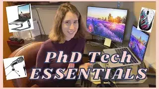 Grad School WFH Essentials / PhD Desk Set-Up