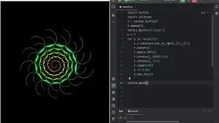 RAINBOW RADIANCE! A Vibrant and Mesmerizing Circle Pattern with Python Turtle