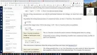 Programming in Python - Chapter 2 Lecture Part 2 - Strings - Summer 2020