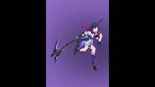 Honkai SR Character run with Their Weapon : Seele
