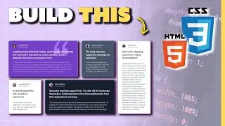CSS Flexbox Project for Complete Beginners (Testimonial Grid)