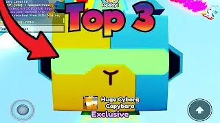 Top 3 YouTubers hatching Huge Cyborg Capybara!🤯 | Pet Simulator X