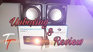 Zebronics Prime 2 2.0 speaker Unboxing & Review Must Watch (Little Monster)