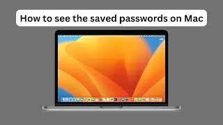 How to View saved passwords on your Mac 