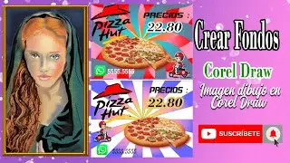 Diseño Gràfico Publicitario Como hacer fondos en Corel Draw y una imagen  de una mujer