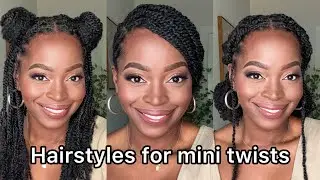 Hairstyles for Mini twists😍