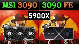 MSI GAMING X 3090 VS NVIDIA 3090 FE 4K benchmarks