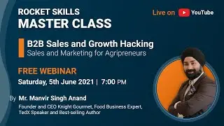 🔴 LIVE: [7PM, 5th June]: B2B Sales and Growth Hacking for Agripreneurs!