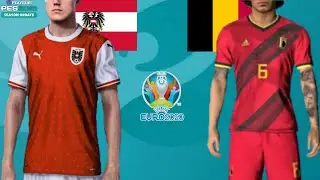 PES202-UEFA EURO 2020 BELGIUM VS AUSTRIA // FEARLESS TOURNAMENT#1//