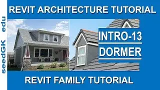 Autodesk Revit Tutorials ગુજરાતીમાં-Beginner Tutorial in Gujarati 13-Roof Dormer