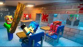 PRIMEIRO DIA DE AULA KELLVINHO ERROU Á CONTA DE QUANTO É 1+1 E O BALDIS APARECEU NO MINECRAFT