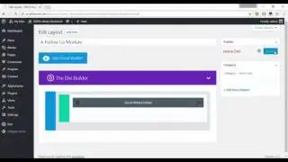 Divi Module / Layout inside widget