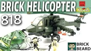 Обзор Вертолёта Brick Combat Zones 818 Helicopter