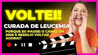 ESTOU DE VOLTA AQUI NO YOUTUBE!!! APÓS OS ANOS MAIS DESAFIADORES, VOLTO NOS MEUS 12 ANOS DE CANAL!!!
