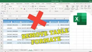 🔥How to remove Table in Excel without losing Data | Convert Table to Range | Excel Tips & Tricks