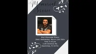 Servicio Memorial - Jhon Alexander Rivera
